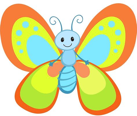 ✓ free for commercial use ✓ high quality images. " Cute Cartoon Butterfly" by Sandytov | Redbubble