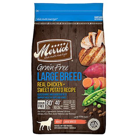 Merrick Large Breed Adult Dog Food Natural Grain Free Dog Dry