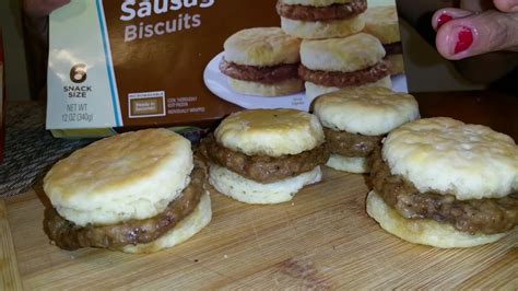 Owens Sausage Biscuit Frozen Food Review Youtube