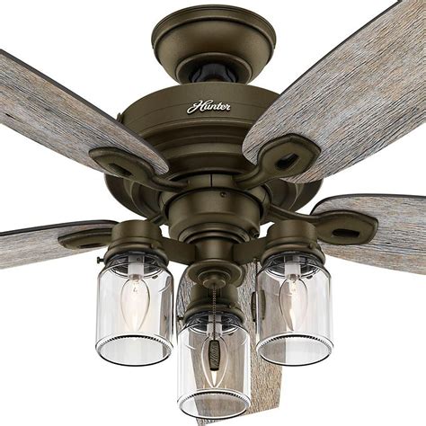 Hunter Crown Canyon 52 In Indoor Regal Bronze Ceiling Fan 53331 The