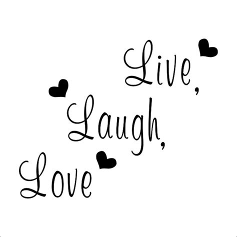 Live Laugh Love Quote Wall Stickers Home Decor Art Decal Sticker Decals