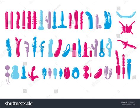 different types dildos vibrators adult sex stock vector royalty free 533280415 shutterstock