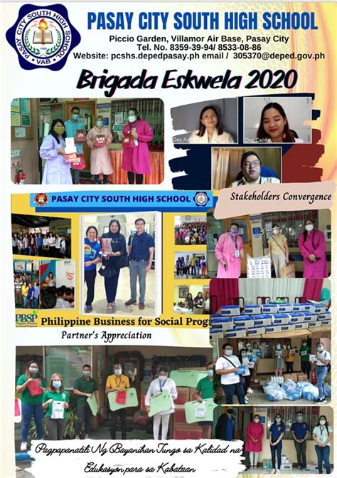 Brigada Eskwela In The New Normal Pasay City South High School
