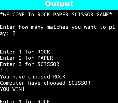 codeforhunger: Rock-Paper-Scissor Game In C (Project-1)