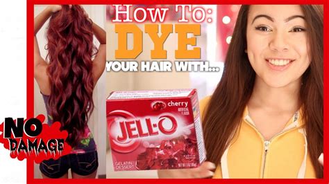 Darker shades may need to lighten their hair a bit before another good option for brunettes who want to add a fiery hue to their hair is the feria power reds line, also from l'oreal. How To Dye Your Hair With Jell-O?!?! - YouTube