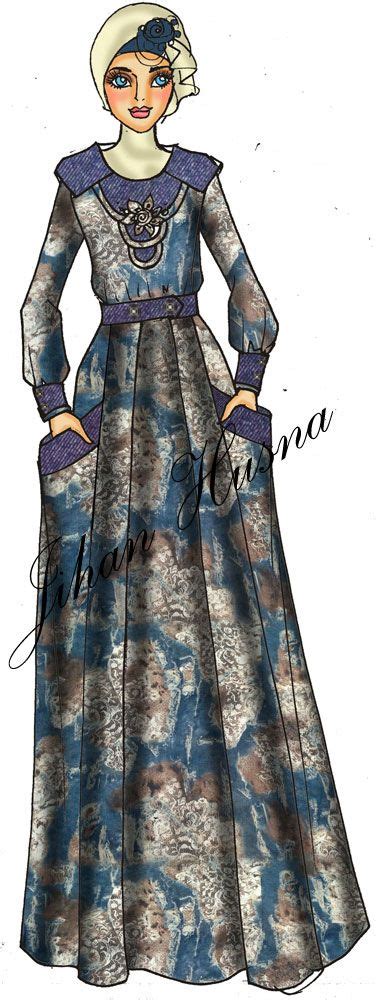 Gambar desain baju jihan husna koleksi gambar hd sumber : Desain Baju Muslim | Baju muslim, Muslim, Model baju wanita