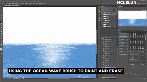 Creating Ocean Wave Photoshop Brush Youtube