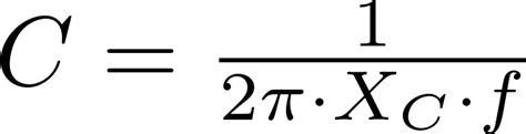 Capacitive Reactance Electronics Basictables