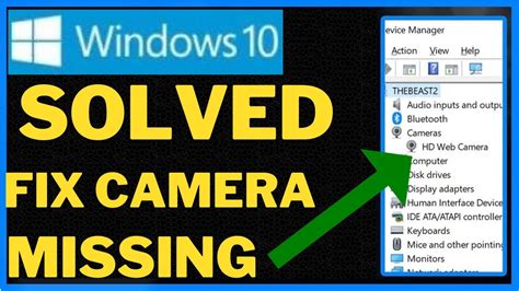 Fix Camera Missing In Device Manager On Windows 10 11 Youtube