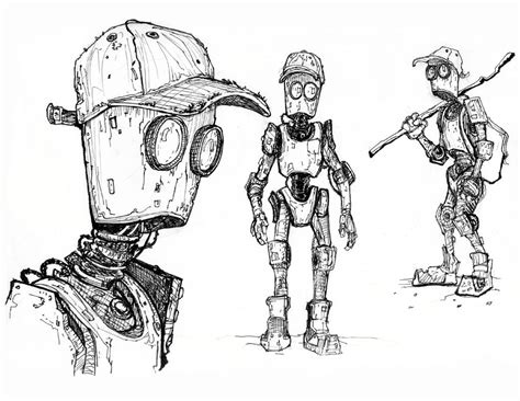 Robot Sketch By Tylerjustice On Deviantart