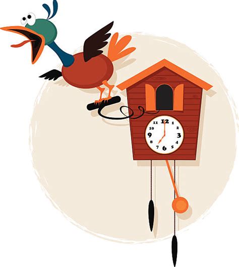 Royalty Free Cuckoo Clock Clip Art Vector Images