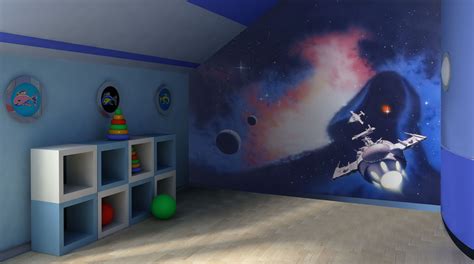 Space Mural For Boys Ukwall Muralschildrens