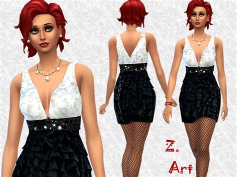 Celebration Dress By Zuckerschnute20 At Tsr Sims 4 Updates
