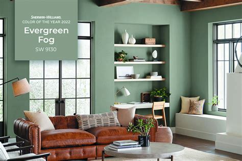 Oece The Sherwin Williams Color Of The Year Is Evergreen Fog A