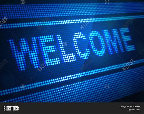 Welcome Digital Screen Image And Photo Free Trial Bigstock