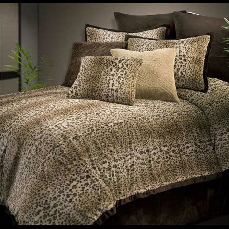 Cheetah Print Bedroom Decor Comforter Sets Bed Linens Luxury Bed