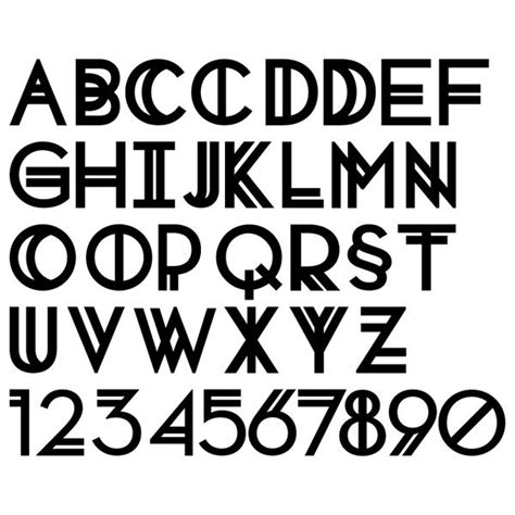 Art Deco Typography Typeface Lettering 1920s Roaring Twenties
