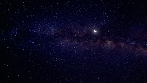 Free Photo Moon And Stars Astronomy Milky Way Starry Sky Free