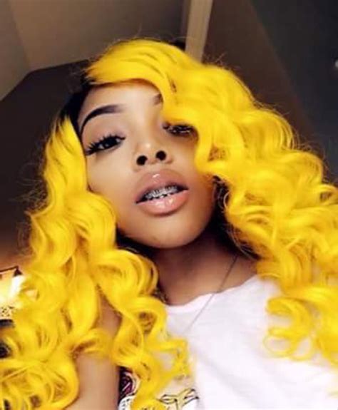Yellow 🌻💛 Yellow Hair Hair Beauty Hair Inspiration