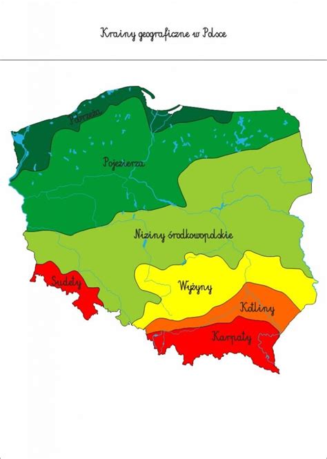 Krainy Geograficzne W Polsce PDF Sklep EduDoMo