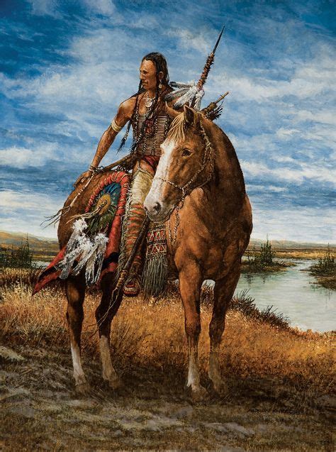 Cheyenne Sentinal By Andrew Knez Kp Native American Artwork American