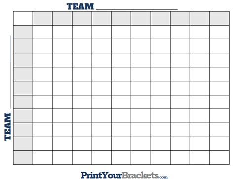 Free super bowl sheets for your office pool or super bowl party. Printable Football Square Grid | Superbowl squares ...