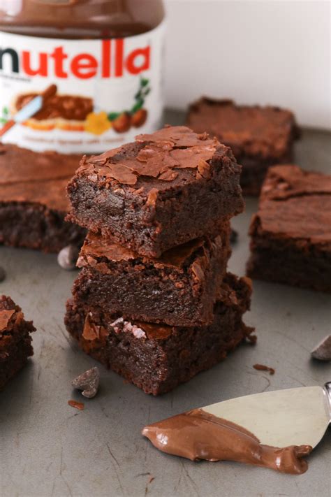 Nutella Brownies Recipechatter