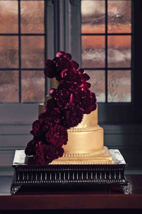Wedding Colour Combination Burgundy And Champagne Gold