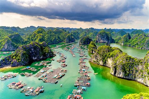 Halong bay vietnam (bay of decending dragons or landing dragons) is a famous bay on the west coast of the ton kin gulf that locates in the north east coast of vietnam. Sightsee from the skies over Vietnam's Halong Bay with new ...