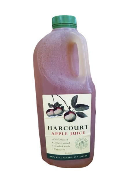Juice Apple Fresh Cold Pressed Unfiltered From Harcourt Victoria 2lt
