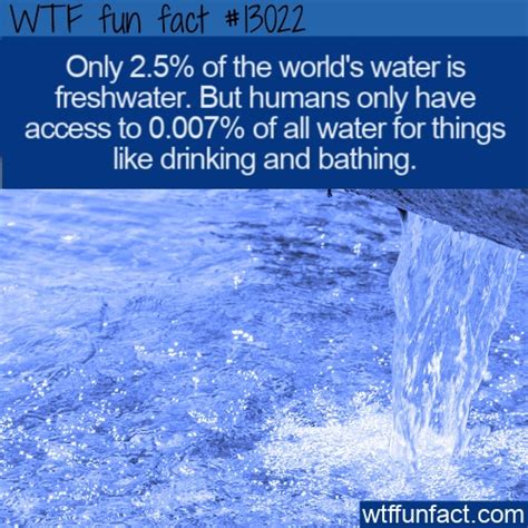 Wtf Fun Fact 13022 The Worlds Fresh Water