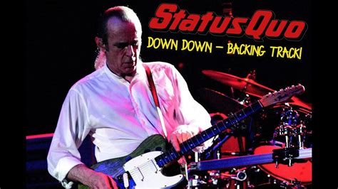 Status Quo Down Down Live Version Backing Track Lead Guitar Part Youtube