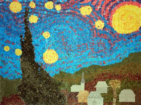 Starry Night Mural From France · Art Projects For Kids