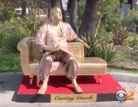 Watch Sculpture Of Harvey Weinsteins ‘casting Couch Unveiled In Hollywood The Forward