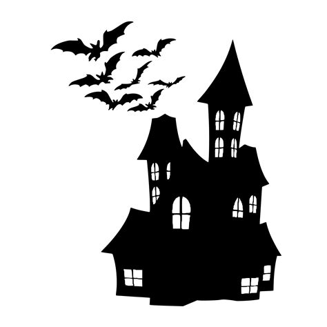 Free Images Silhouette House Halloween Bats Spooky Scary