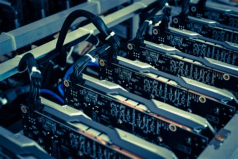 What are gpu mining rigs? Cryptocurrency background (mining rig) - defocus | future-tech