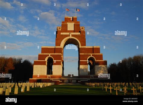 Thiepval Memorial Somme World War One Battlefield France Stock Photo