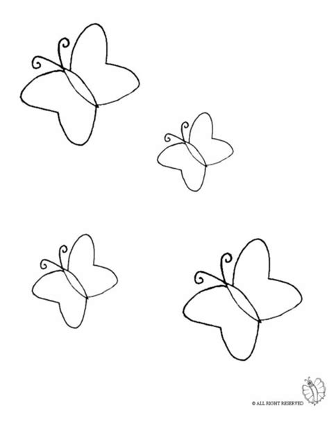 Four Butterflies Flying In The Air