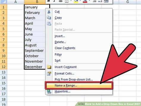 In the allow box, click list. How to Add a Drop Down Box in Excel 2007: 11 Steps (with ...