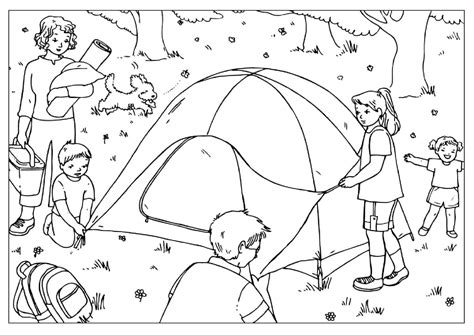 Ausmalbilder Camping Malvorlagen Kostenlos Zum Ausdrucken My Xxx Hot Girl