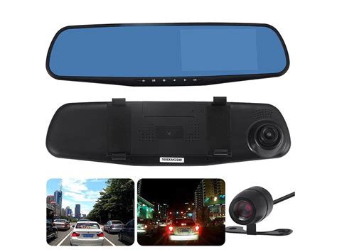 1080p 43 Vehicle Hd Video Recorder Front Rear Dvr Dual Cam Car Dash