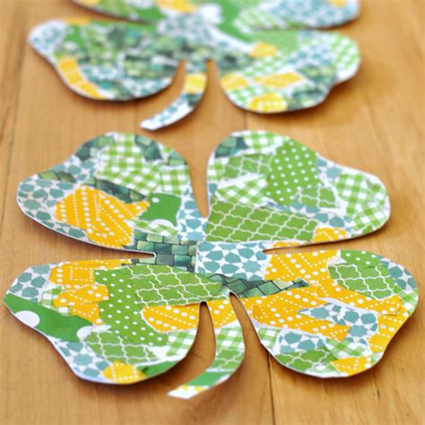 Torn Paper Shamrock Craft - Stay at Home Educator