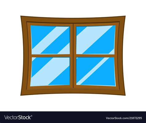 Window Cartoon Symbol Icon Design Royalty Free Vector Image