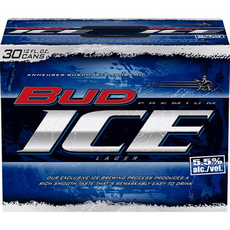 Bud Ice Beer 30 Pack 12 Fl Oz Cans 55 Abv Domestic Beer