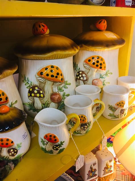 Mushroom canisters from 1970’s | Antique mall, Antiques, Glassware