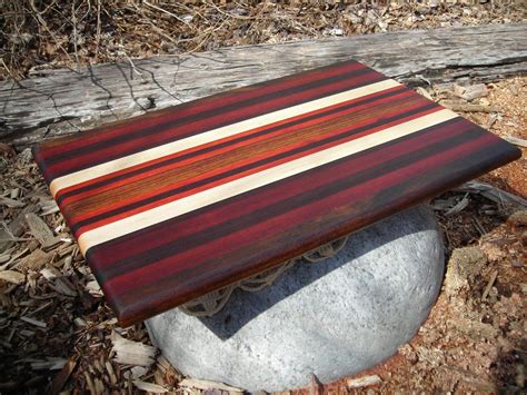 Handmade Exotic Wood Cutting Board Free Shipping