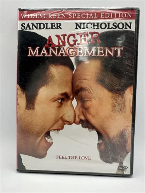 ANGER MANAGEMENT DVD Widescreen Edition Sandler Nicholson Feel The