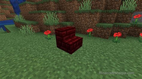 How To Make Red Nether Brick Stairs In Minecraft Minecraft Sherpa