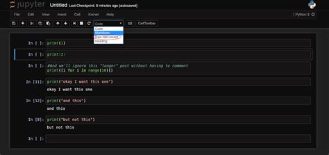More examples can be found here. python - how to run jupyter notebook from 5th cell to ...