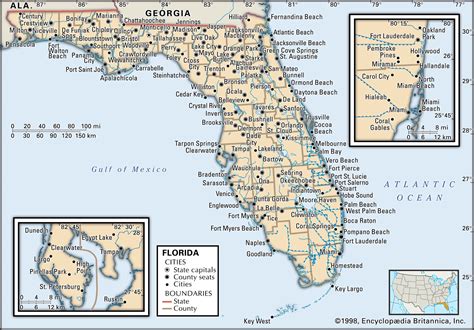 A Map Of Florida Cities Map
